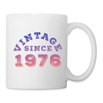 Vintage 1976 - Tasse - Weiß - Rechts