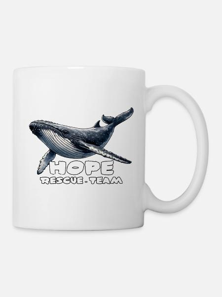 Hope Rettungsteam Wal Ostsee - Tasse - Weiß