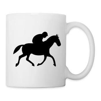 Chevaucher - Mug blanc - blanc - Droite