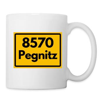 ALTE POSTLEITZAHL PLZ RETRO 8570 PEGNITZ HEIMAT - Tasse - Weiß - Rechts