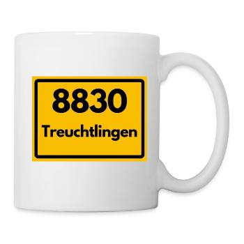 ALTE POSTLEITZAHL PLZ RETRO 8830 TREUCHTLINGEN - Tasse - Weiß - Rechts