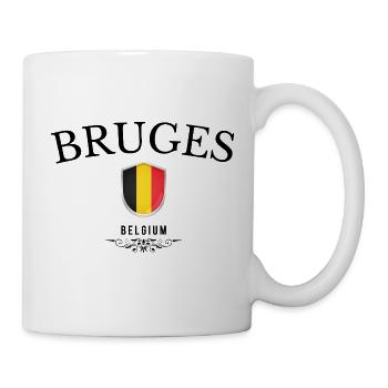 Souvenir Brügge, elegantes Design Brügge - Tasse - Weiß - Rechts