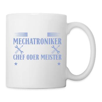 Mechatroniker Chef Meister Autoschrauber Geschenk - Tasse - Weiß - Rechts
