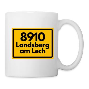 ALTE POSTLEITZAHL PLZ RETRO 8910 LANDSBERG AM LECH - Tasse - Weiß - Rechts