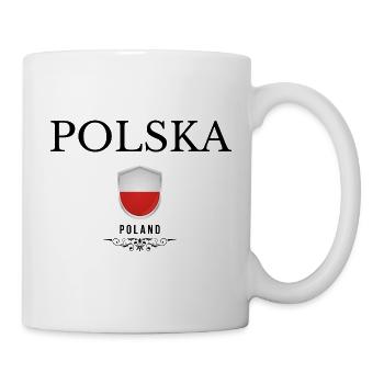 Flagge Polens, polnischer Stolz - Tasse - Weiß - Rechts