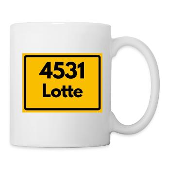 OLD POSTCODE POSTCODE RETRO 4531 LOTTE HEIMATSTOLZ - Mug - white - Right