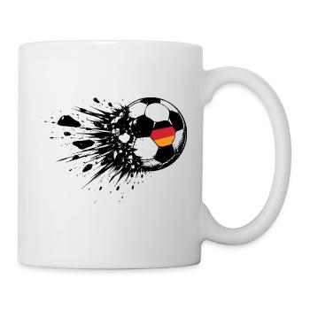 Football Germany Flag Ball Design - Mug - white - Right