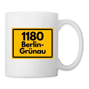 ALTE POSTLEITZAHL PLZ RETRO 1180 BERLIN GRÜNAU - Tasse - Weiß - Rechts