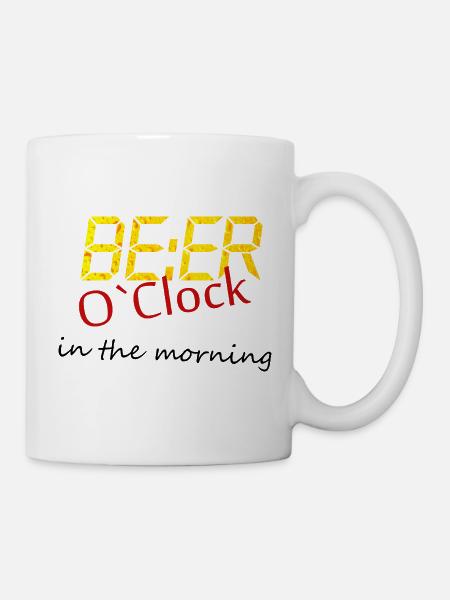 Beer Bier saufen - Tasse - Weiß