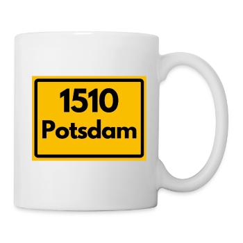 ALTE POSTLEITZAHL PLZ RETRO 1510 POTSDAM HEIMAT - Tasse - Weiß - Rechts