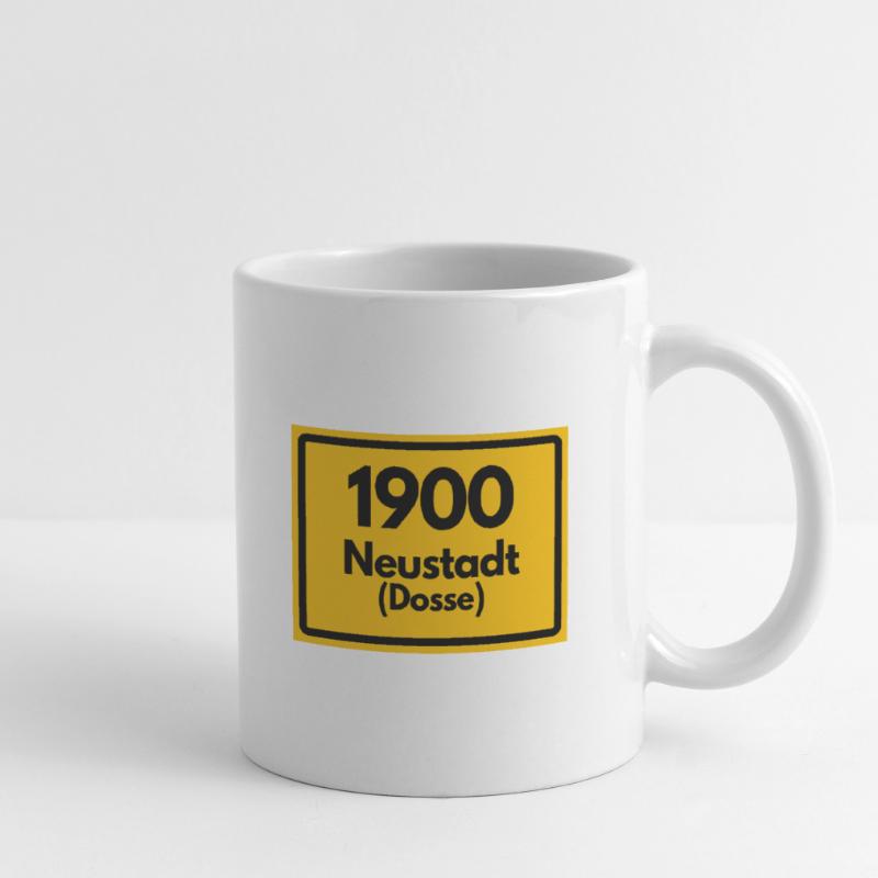 OLD POSTCODE ZIP CODE RETRO 1900 NEUSTADT DOSSE Mug