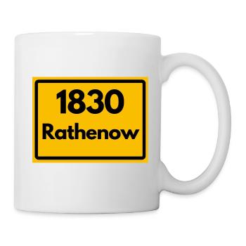 OLD POSTCODE ZIP CODE RETRO 1830 RATHENOW HEIMAT - Mug - white - Right