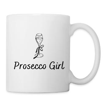 Prosecco Girl - Design avec verre Prosecco - Mug blanc - blanc - Droite