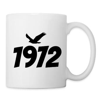 Graphique vintage d’aigle vintage 1972 - Mug blanc - blanc - Droite