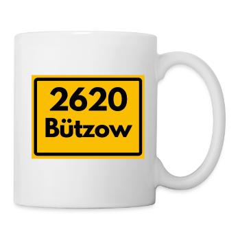 ALTE POSTLEITZAHL PLZ RETRO 2620 BÜTZOW HEIMAT - Tasse - Weiß - Rechts