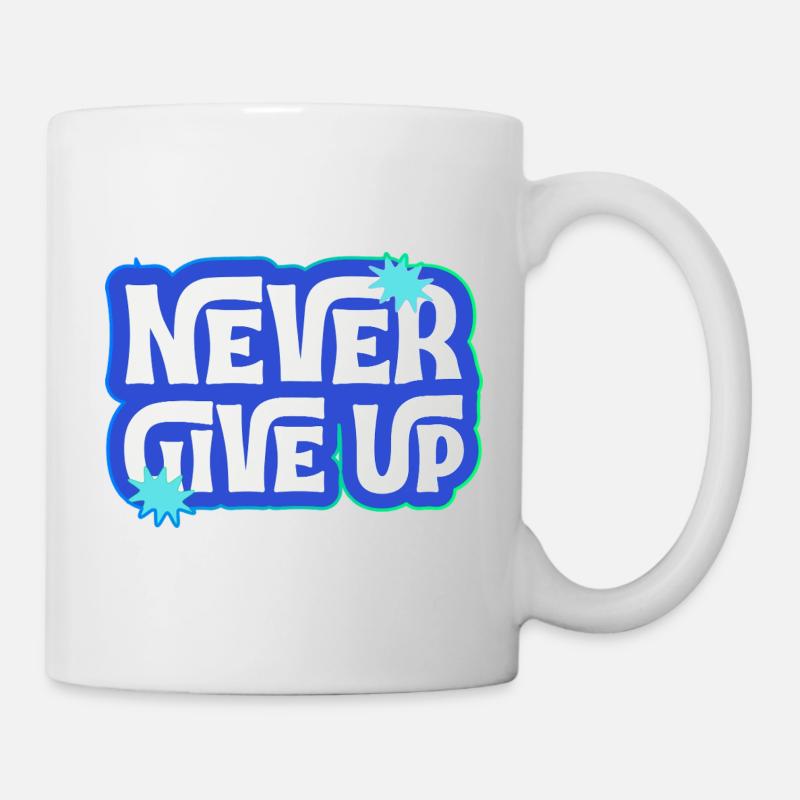 Never give up, you can do it! - Mug - white