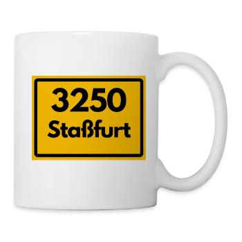 ALTE POSTLEITZAHL PLZ 3250 STASSFURT STAßFURT - Tasse - Weiß - Rechts