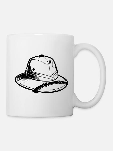 Safari-Hut - Tasse - Weiß