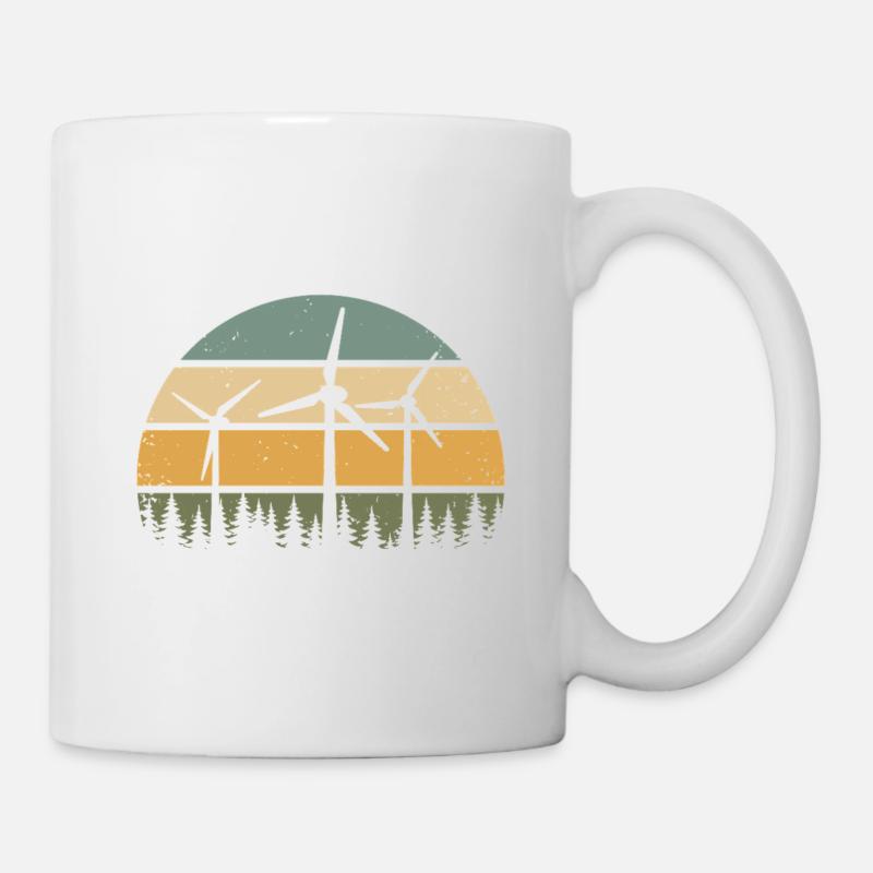 Wind Power Wind Turbine Wind Energy Wind Turbines - Mug - white