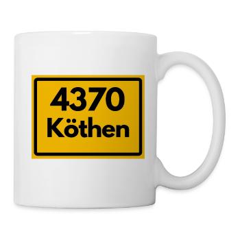 ALTE POSTLEITZAHL PLZ 4370 KÖTHEN HEIMATSTOLZ - Tasse - Weiß - Rechts