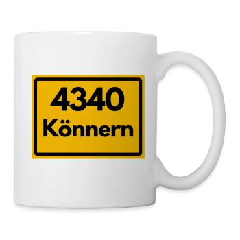 ALTE POSTLEITZAHL PLZ 4340 KÖNNERN HEIMATSTOLZ  - Tasse - Weiß - Rechts