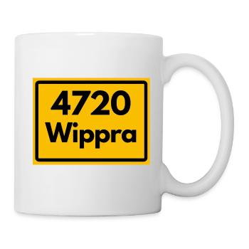 ALTE POSTLEITZAHL PLZ 4720 WIPPRA HEIMATSTOLZ - Tasse - Weiß - Rechts