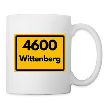 ALTE POSTLEITZAHL PLZ 460 0 WITTENBERG HEIMAT  - Tasse - Weiß - Rechts