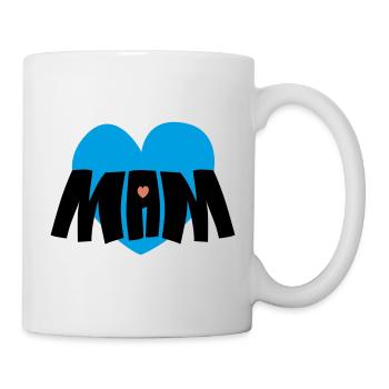 Cœur de maman - Mug blanc - blanc - Droite