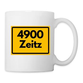 ALTE POSTLEITZAHL PLZ 4900 Zeitz Heimatstolz - Tasse - Weiß - Rechts