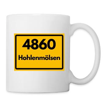 ALTE POSTLEITZAHL PLZ 4860 Hohenmölsen Braunkohle - Tasse - Weiß - Rechts