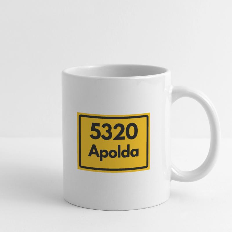 OLD POSTCODE ZIP CODE 5320 Apolda Glockenstadt Mug