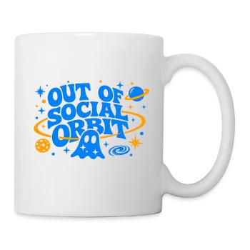 HORS DE L’ORBITE SOCIALE Electric Blue - Mug blanc - blanc - Droite