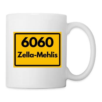 ALTE POSTLEITZAHL 6060 ZELLA MEHLIS HEIMATSTOLZ - Tasse - Weiß - Rechts
