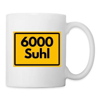 OLD POSTCODE 6000 SUHL HEIMATSTOLZ ORIGINAL - Mug - white - Right
