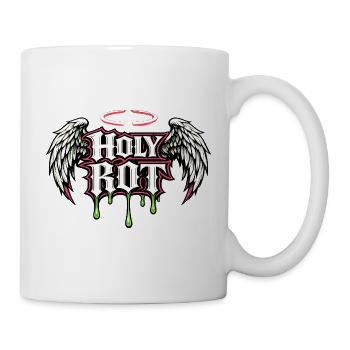 Holy Riot Angel Wings Streetwear Back Print - Mug - white - Right
