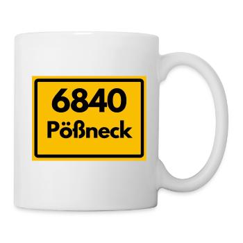 6840 PÖSSNECK HEIMATSTOLZ ORIGINAL KULT PUR ORLA - Tasse - Weiß - Rechts