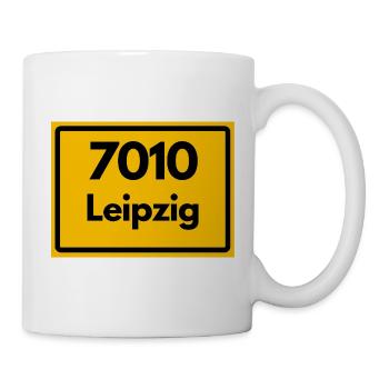 7010 LEIPZIG HEIMATSTOLZ ORIGINAL KULT PUR SACHSEN - Tasse - Weiß - Rechts