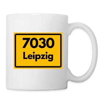 7030 LEIPZIG HEIMATSTOLZ ORIGINAL KULT PUR SACHSEN - Tasse - Weiß - Rechts