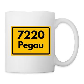 ALTE POSTLEITZAHL 7220 PEGAU HEIMATSTOLZ SACHSEN - Tasse - Weiß - Rechts