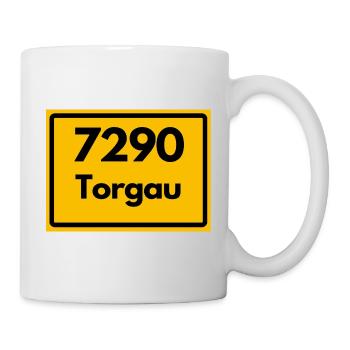 ALTE POSTLEITZAHL 7290 TORGAU HEIMATSTOLZ SACHSEN - Tasse - Weiß - Rechts