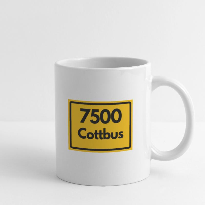 OLD POSTCODE POSTCODE RETRO 7500 COTTBUS Mug