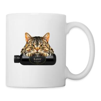 Kater Frühstück - Tasse - Weiß - Rechts