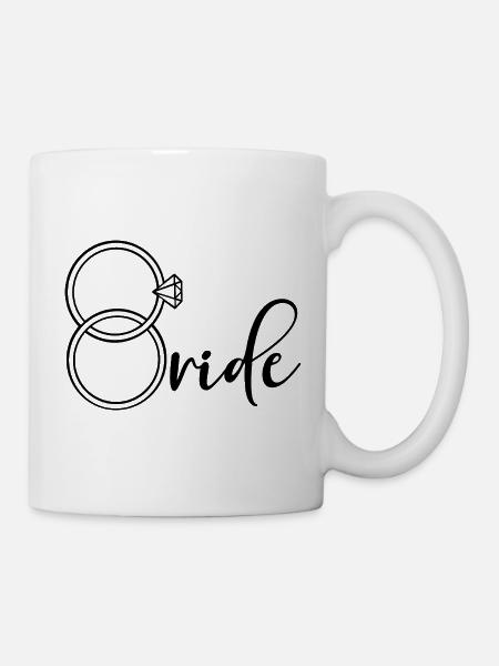 Verlobungsring-Braut - Tasse - Weiß