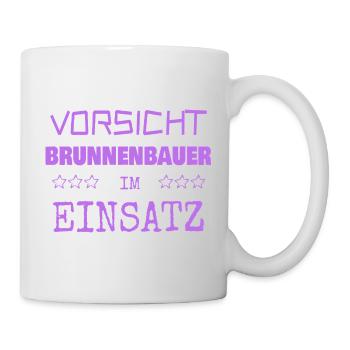 Beruf Brunnenbauer - Tasse - Weiß - Rechts