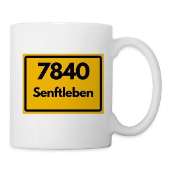 ALTE POSTLEITZAHL PLZ, BRANDENBURG 7840 SENFTLEBEN - Tasse - Weiß - Rechts