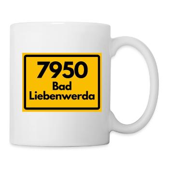 ALTE POSTLEITZAHL PLZ 7950 BAD LIEBENWERDA - Tasse - Weiß - Rechts