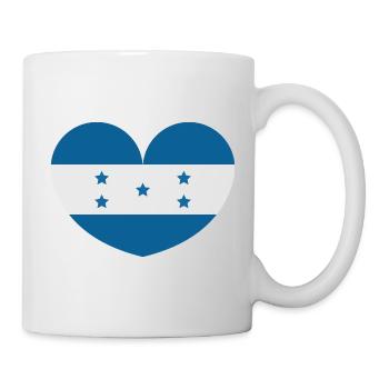 Honduras heart flag - Mug - white - Right
