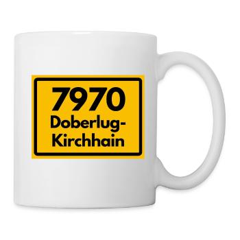 ALTE POSTLEITZAHL PLZ 7970 DOBERLUG KIRCHHAIN - Tasse - Weiß - Rechts