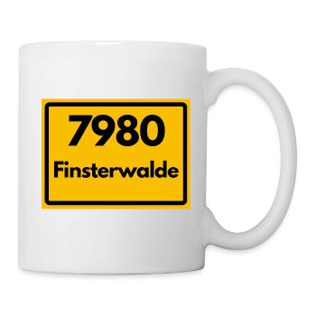 ALTE POSTLEITZAHL PLZ 7980 FINSTERWALDE SACHSEN - Tasse - Weiß - Rechts
