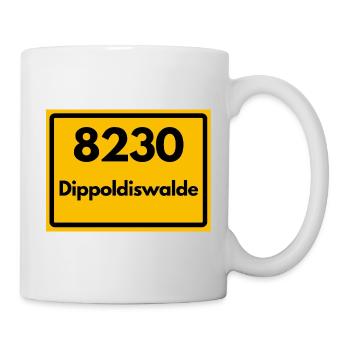 ALTE POSTLEITZAHL PLZ 8230 DIPPOLDISWALDE SACHSEN - Tasse - Weiß - Rechts